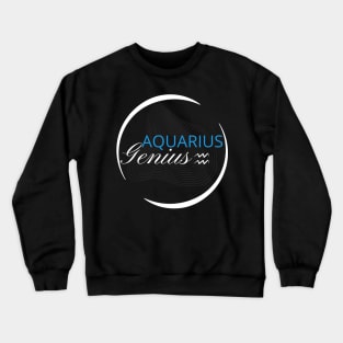 Aquarius Sun Sign Crewneck Sweatshirt